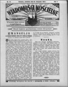 Wiadomości Kościelne : (gazeta kościelna) : dla parafij dekanatu chełmżyńskiego 1932, R. 4, nr 47