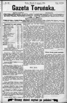 Gazeta Toruńska 1894, R. 28 nr 185
