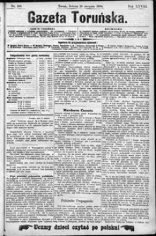Gazeta Toruńska 1894, R. 28 nr 189