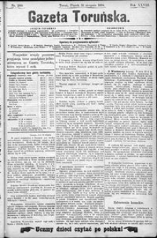 Gazeta Toruńska 1894, R. 28 nr 200