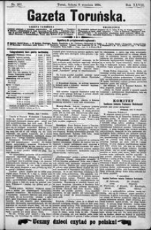 Gazeta Toruńska 1894, R. 28 nr 207