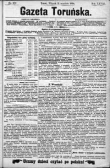 Gazeta Toruńska 1894, R. 28 nr 209