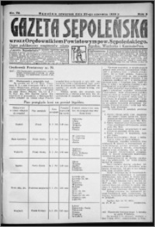 Gazeta Sępoleńska 1929, R. 3, nr 73
