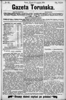 Gazeta Toruńska 1894, R. 28 nr 221
