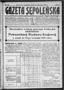 Gazeta Sępoleńska 1929, R. 3, nr 88