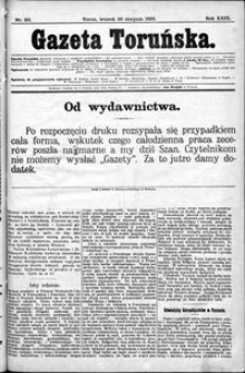 Gazeta Toruńska 1895, R. 29 nr 191