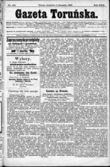 Gazeta Toruńska 1895, R. 29 nr 255