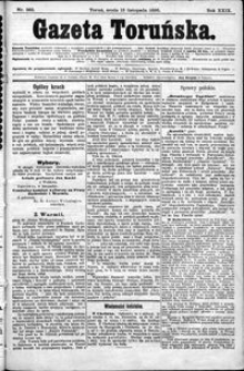 Gazeta Toruńska 1895, R. 29 nr 263