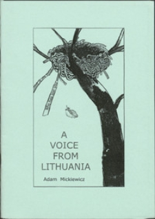 A voice from Lithuania : excerpts from the poems