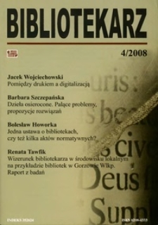 Bibliotekarz 2008, nr 4