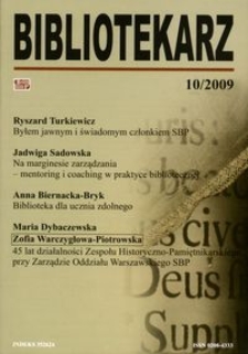 Bibliotekarz 2009, nr 10