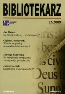 Bibliotekarz 2009, nr 12