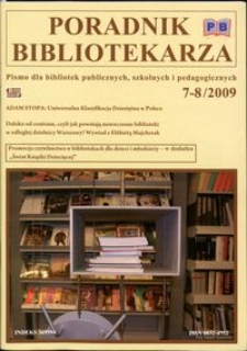 Poradnik Bibliotekarza 2009, nr 7-8