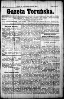 Gazeta Toruńska 1900, R. 34 nr 2