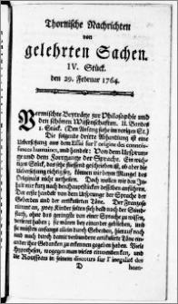 Thornische Nachrichten von Gelehrten Sachen, 1764.02.29 nr 4