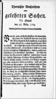 Thornische Nachrichten von Gelehrten Sachen, 1764.03.31 nr 6