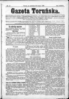 Gazeta Toruńska 1899, R. 33 nr 47 + dodatek