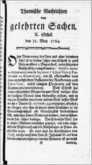 Thornische Nachrichten von Gelehrten Sachen, 1764.05.31 nr 10