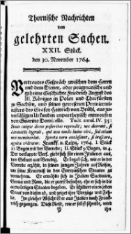 Thornische Nachrichten von Gelehrten Sachen, 1764.11.30 nr 22