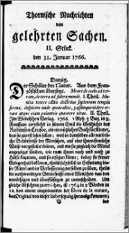 Thornische Nachrichten von Gelehrten Sachen, 1766.01.31 nr 2