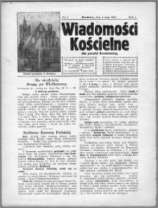 Wiadomości Kościelne dla Parafji Brodnickiej 1930, R. 1, nr 7
