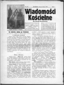 Wiadomości Kościelne dla Parafji Brodnickiej 1930, R. 1, nr 19