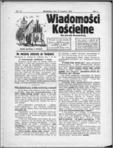 Wiadomości Kościelne dla Parafji Brodnickiej 1930, R. 1, nr 27