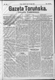 Gazeta Toruńska 1902, R. 38 nr 109