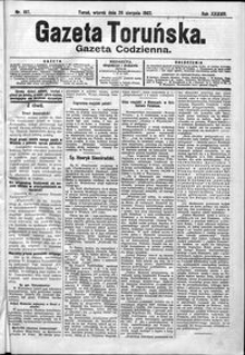 Gazeta Toruńska 1902, Sierpień