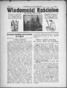 Wiadomości Kościelne dla Parafji Wąbrzeskiej 1930, R.1, nr 8