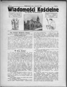 Wiadomości Kościelne dla Parafji Wąbrzeskiej 1930-1931, R.2, nr 6