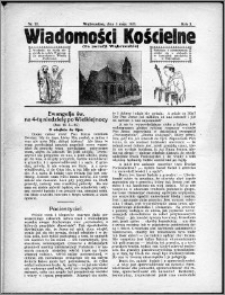 Wiadomości Kościelne dla Parafji Wąbrzeskiej 1930-1931, R.2, nr 23