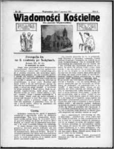 Wiadomości Kościelne dla Parafji Wąbrzeskiej 1930-1931, R.2, nr 28