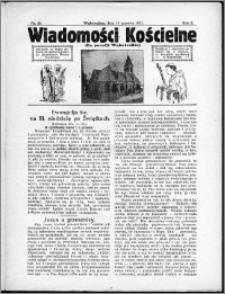 Wiadomości Kościelne dla Parafji Wąbrzeskiej 1930-1931, R.2, nr 29