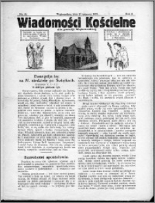 Wiadomości Kościelne dla Parafji Wąbrzeskiej 1930-1931, R.2, nr 30