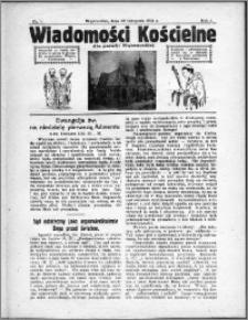 Wiadomości Kościelne dla Parafji Wąbrzeskiej 1931-1932, R.3, nr 1