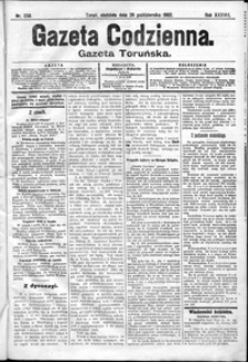 Gazeta Toruńska 1902, R. 38 nr 250 + dodatek