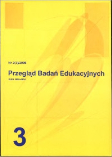 Przegląd Badań Edukacyjnych 2006 nr 2 (3)