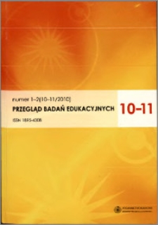 Przegląd Badań Edukacyjnych 2010 nr 1-2 (10-11)