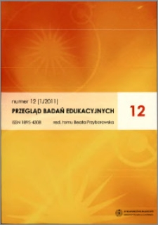 Przegląd Badań Edukacyjnych 2011 nr 1 (12)