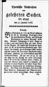 Thornische Nachrichten von Gelehrten Sachen, 1766.06.30 nr 12