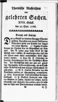 Thornische Nachrichten von Gelehrten Sachen, 1766.09.30 nr 18
