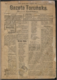 Gazeta Toruńska 1907, R. 43 nr 1