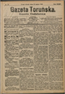 Gazeta Toruńska 1909, R. 45 nr 72 + dodatek
