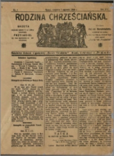 Rodzina Chrześciańska 1909 nr 1