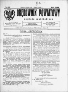 Orędownik Powiatowy powiatu Szubińskiego 1932.02.03 R.13 nr 10