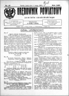 Orędownik Powiatowy powiatu Szubińskiego 1932.02.10 R.13 nr 12