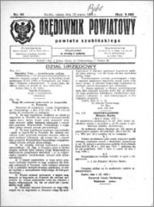 Orędownik Powiatowy powiatu Szubińskiego 1932.03.12 R.13 nr 21