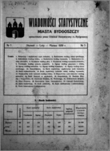 Wiadomości Statystyczne miasta Bydgoszczy 1939, nr 1