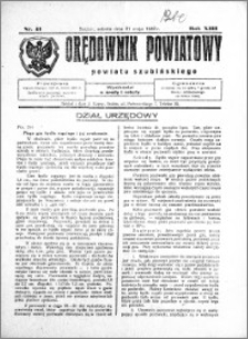 Orędownik Powiatowy powiatu Szubińskiego 1932.05.21 R.13 nr 41